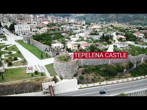 TEPELENA CASTLE, KALAJA E ALI PASHË TEPELENËS, 4K VIDEO