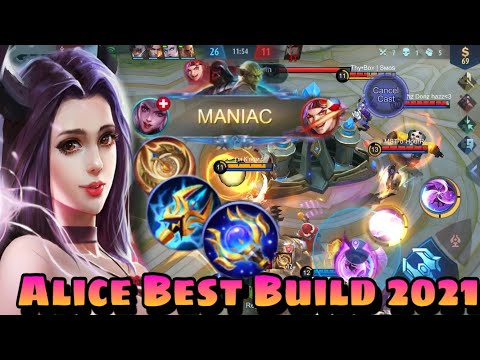 ALICE BEST BUILD 2021 - TOP GLOBAL ALICE FULL GAMEPLAY | ALICE MOBILE LEGENDS