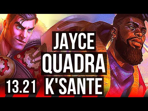 JAYCE vs K'SANTE (TOP) | 11/1/7, Quadra, 2.1M mastery, 800+ games | NA Grandmaster | 13.21