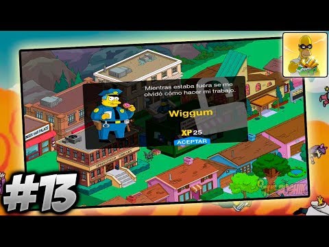 LOS SIMPSON SPRINGFIELD ANDROID GAMEPLAY NO MAS CRIMEN EN LA CIUDAD WIGGUM APARECE #13