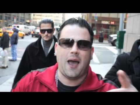 Italian Rapper G Fella lays it down mobstyle in front of the Sony building in NYC!