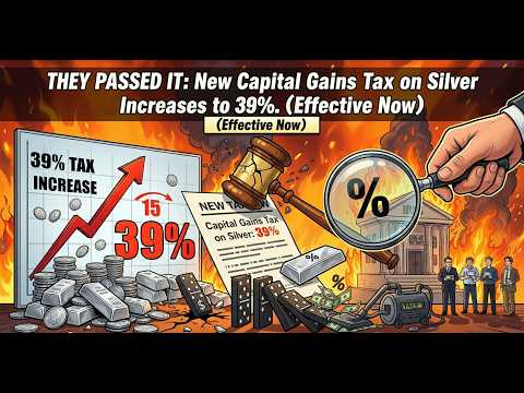 THEY PASSED IT: New Capital Gains Tax on Silver Increases to 39%. (Effective Now)