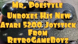 Mr. Poestyle Unboxes His New Atari 5200 Joystick From RetroGameBoyz