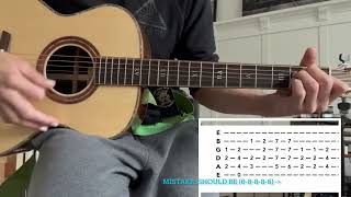 A (relatively) simple way to play Angel by Jimi Hendrix on Acoustic (tutorial/hack) - Chords and Tab
