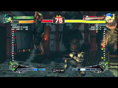 Huenf (M.Bison) Vs real-menace (Yun) SSF4 AE Ranked Matches - PSN