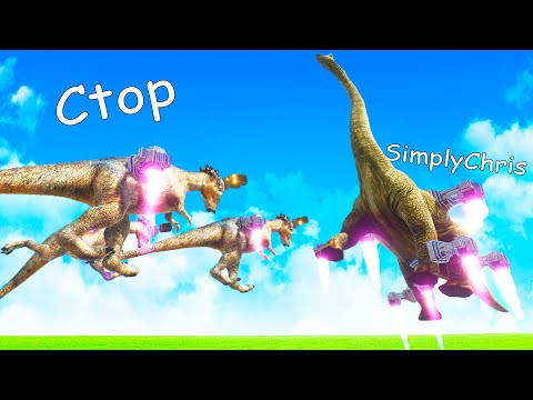 We Gave Jet Packs and Rocket Launchers to Dinosaurs Animal Revolt Battle Simulator Multiplayer!