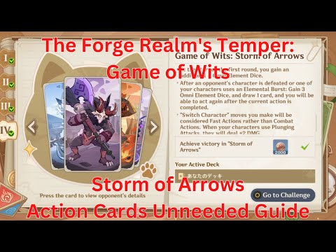The Forge Realm's Temper: Game of Wits: Storm of Arrows Action Card Unneeded Guide【GenshinImpact4.6】