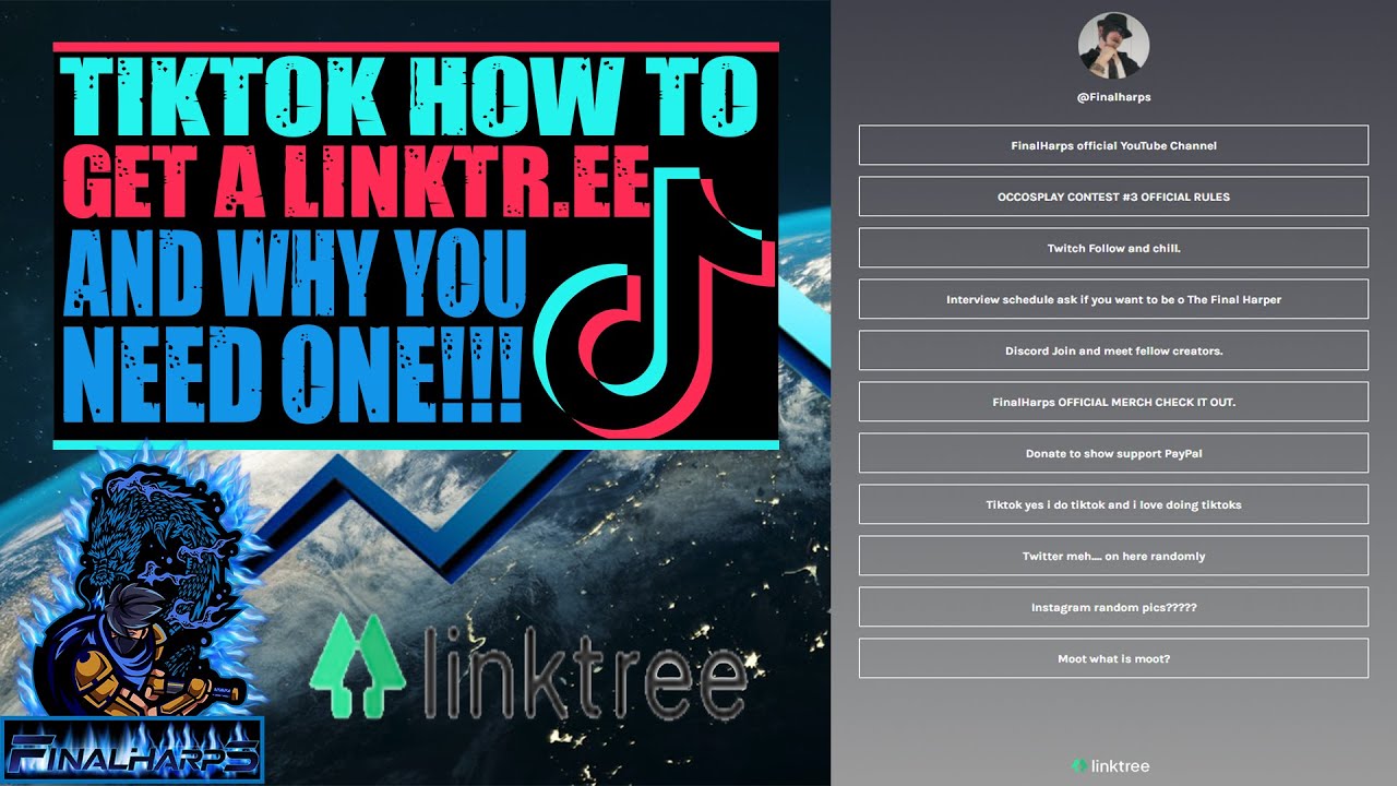 TIKTOK how to get a linktr.ee and why you need one