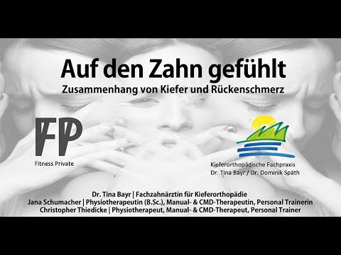 FITNESS PRIVATE VORTRAGSREIHE - AUF DEN ZAHN GEFÜHLT - ZUSAMMENHANG VON KIEFER UND RÜCKENSCHWERZ