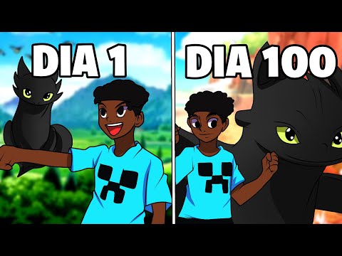 Sobrevivi 100 DIAS como TREINADOR DE DRAGÕES - O FILME