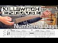 Numbered Days  /  Killswitch engage (screen TAB | guitar lesson)