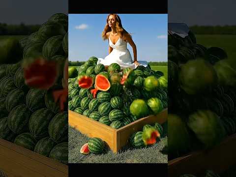 Would You Sleep On This Watermelon Bed? 🍉🇺🇸 So Satisfying… #ASMRVibes #asmrsounds #asmrvideo