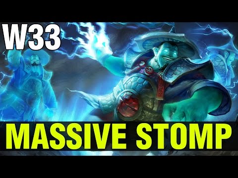 MASSIVE STOMP !! - W33 STORM SPIRIT - Dota 2