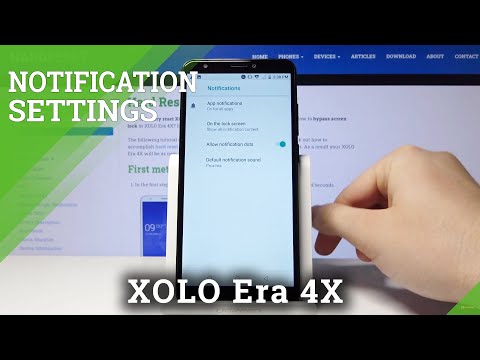 How to Change Notifications in XOLO Era 4X – Open Notifications Settings