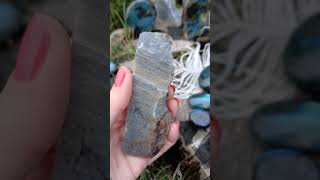 Biely labradorit rez 140g