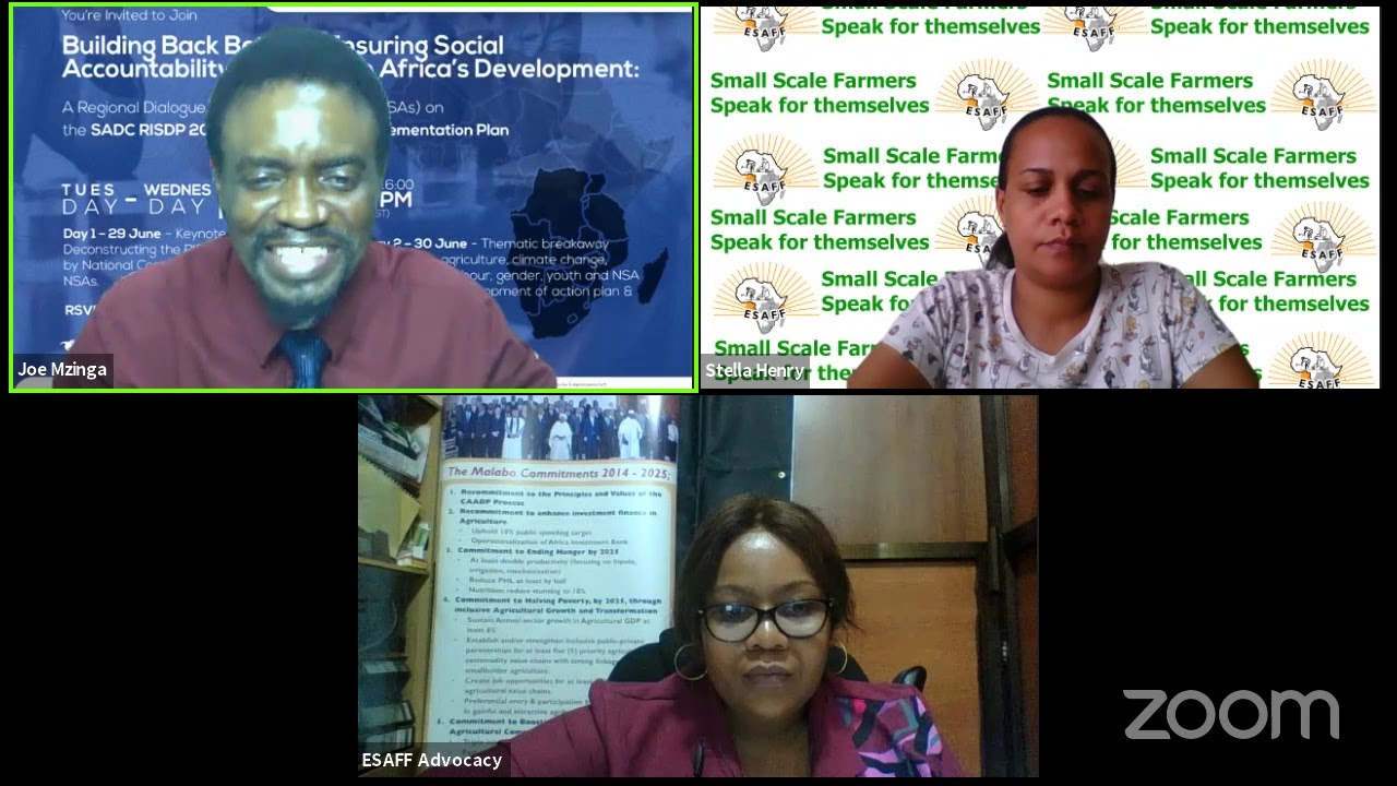 Ensuring resilient and sustainable agricultural development supporting smallholder farmers?