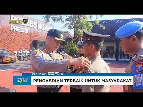 KAPOLRES NGAWI PIMPIN UPACARA KENAIKAN PANGKAT