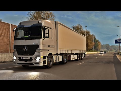 ETS2 1.38 - ProMods 2.50 - Mercedes Actros MP3 1851 V8 - Trip: Limoges - Clermont
