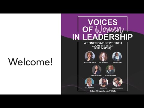 Voices of Women In Leadership V.1. 16 September 2020