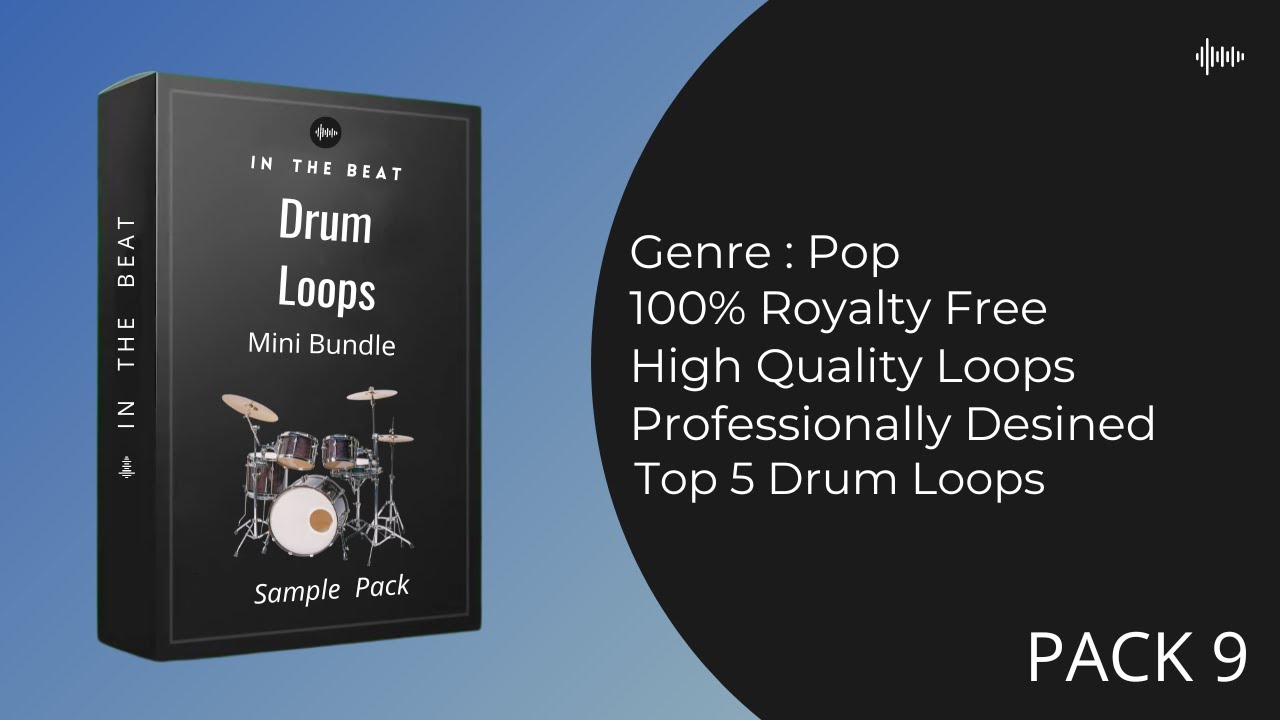 Drum Loops (Pack 9) | 100% Royalty-Free | Drum Loop Kit