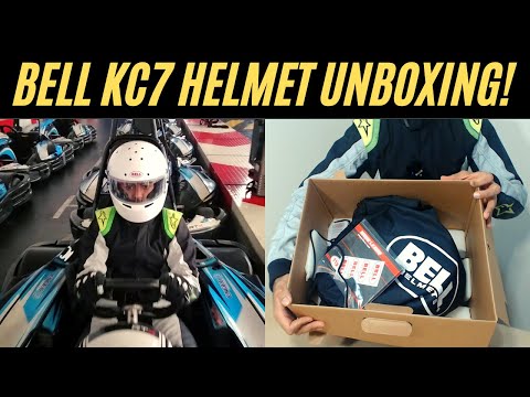 BELL KARTING HELMET UNBOXING & REVIEW (KC7)