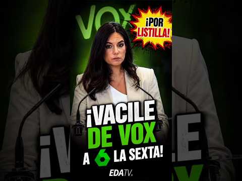 Esta PERIODISTA de LA SEXTA intenta ACORRALAR a la portavoz de VOX por el PAPA y SE VA CALENTITA