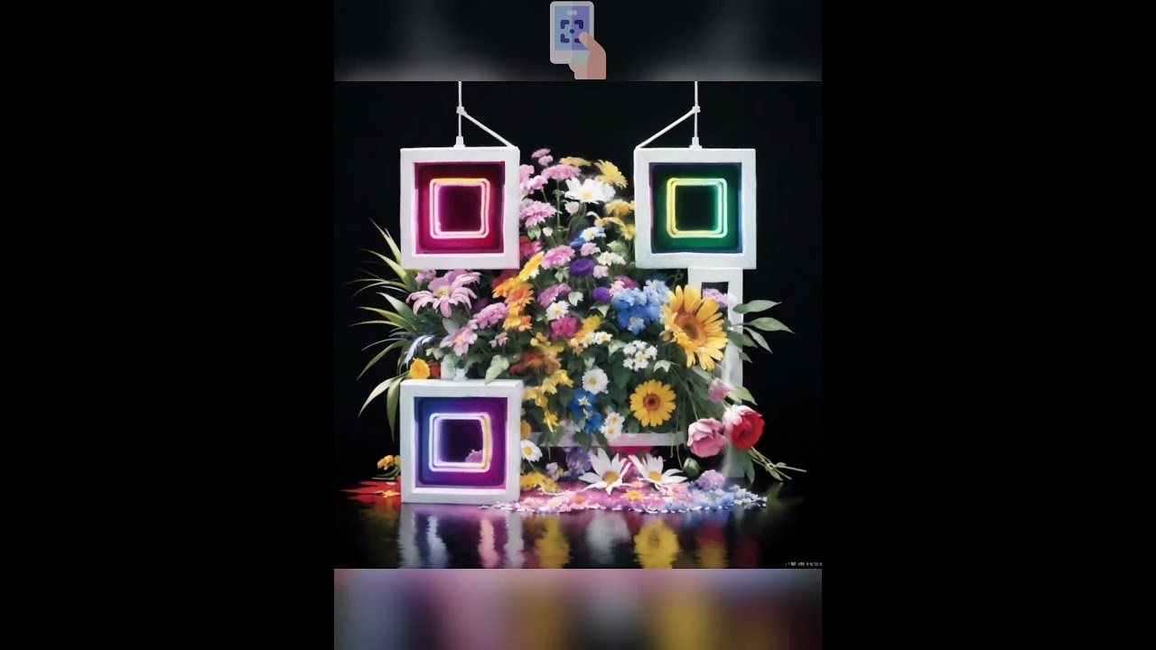 Qr code turn into Flower QR code Art💐
