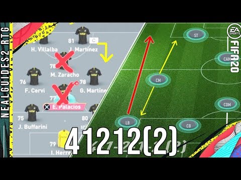 FIFA 20: Why 41212(2) best formation for TIKI-TAKA/Wins Post-Patch! (Explained for the iRTG!)