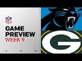 Carolina Panthers Vs Green Bay Packers Week 9 Game Preview