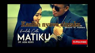 Download lagu VIDEO COVER KARAOKE LIRIK KAULAH CINTA MATIKU - ANDRA RESPATI FT GISMA mp3