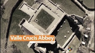 preview picture of video 'Valle Crucis Abbey, Llangollen, from the air.'