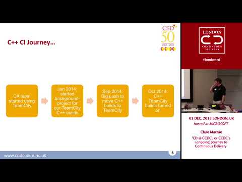 Dec 2015: Clare Macrae: ‘CD @ CCDC’, or CCDC’s (ongoing) Journey to Continuous Delivery
