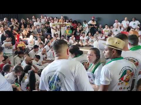 ENCONTRO DE CAPOEIRA ANGOLA PALMARES - RIO GRANDE DO SUL - CANOAS - MESTRE DINDO E ALUNOS