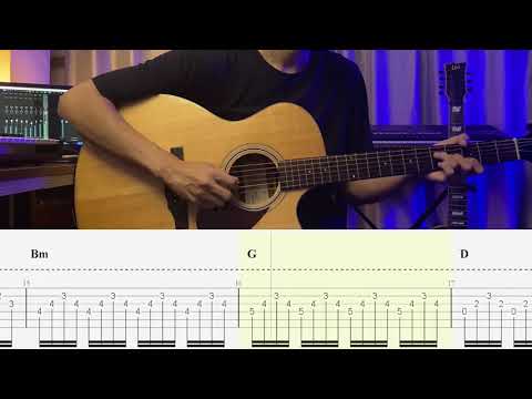 The Zero - Dear Crush full guitar cover playthrough with tab note