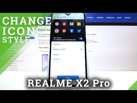 How to Choose New Icon Style on REALME X2 Pro – Icon Type Changing