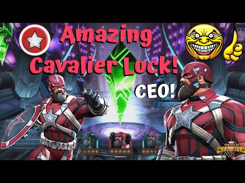 Amazing Red Guardian Cavalier Crystal Luck! CEO Opening! - Marvel Contest of Champions
