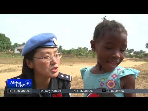 Chinese peacekeepers on UNMIL mission