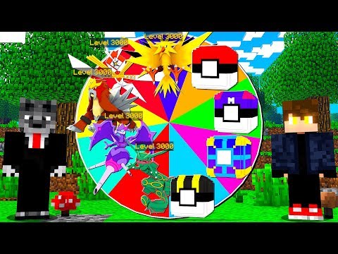 RODE A ROLETA DE LUCKY PIXELMON LENDÁRIA OU POKEMON LEVEL 3.000 - MINECRAFT PIXELMON MOD