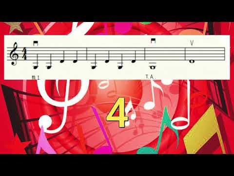 Scherzo Ritmico n° 5- brano facile per violino con spartito (diamonica, tastiera, flauto) base