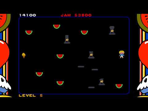 Food Fight (1983) - Arcade Gameplay