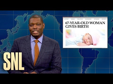 Weekend Update: Foie Gras Ban and 67-Year-Old Woman Gives Birth - SNL