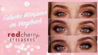 Falsche Wimpern Vergleich | Red Cherry + GEWINNSPIEL | kosmetik4less.de