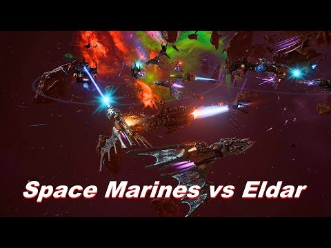 Space Marines vs Eldar! Rank 154, Heroic Difficulty, 1500 Points - Battlefleet Gothic Armada