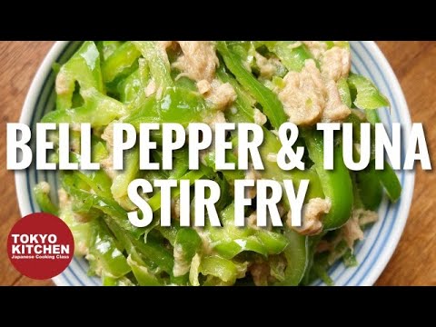 HOW TO MAKE BELL PEPPER AND TUNA STIR FRY