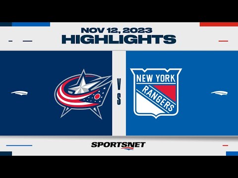 NHL Highlights | Blue Jackets vs. Rangers - November 12, 2023