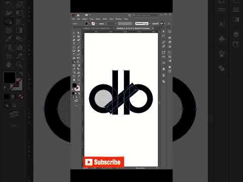 d b Letter Logo Design in Adobe Illustrator