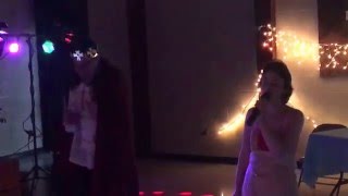David &amp; Lacey singing Let it Go at Lacey's 17th Birthday Party on 2/19/16