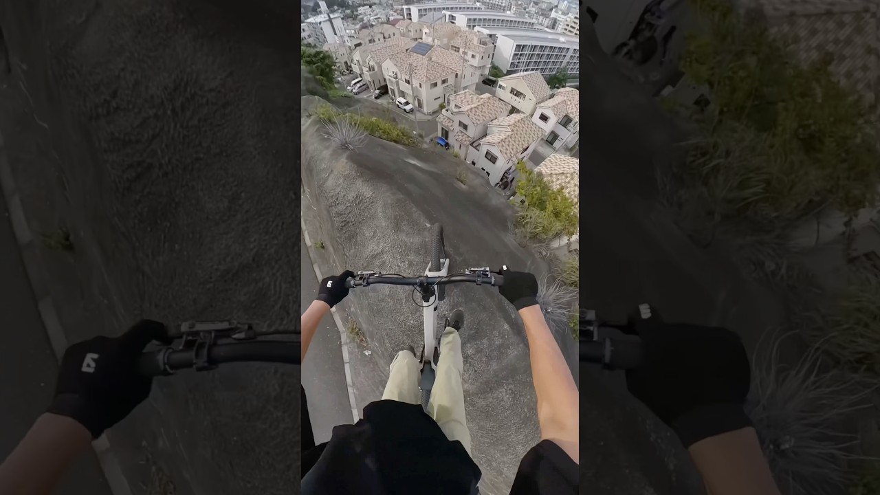 Small Rampage line in the street😂 #mtb #rampage #bike