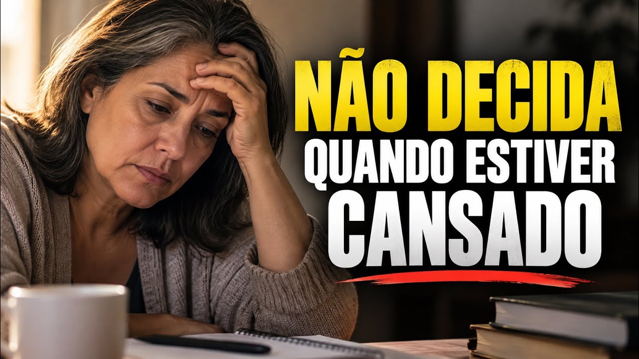 NÃO DECIDA QUANDO ESTIVER CANSADO