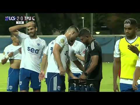 Water sprinklers suddenly turn on in Lion City Sailors vs Tanjong Pagar mid game | SPL 25/26